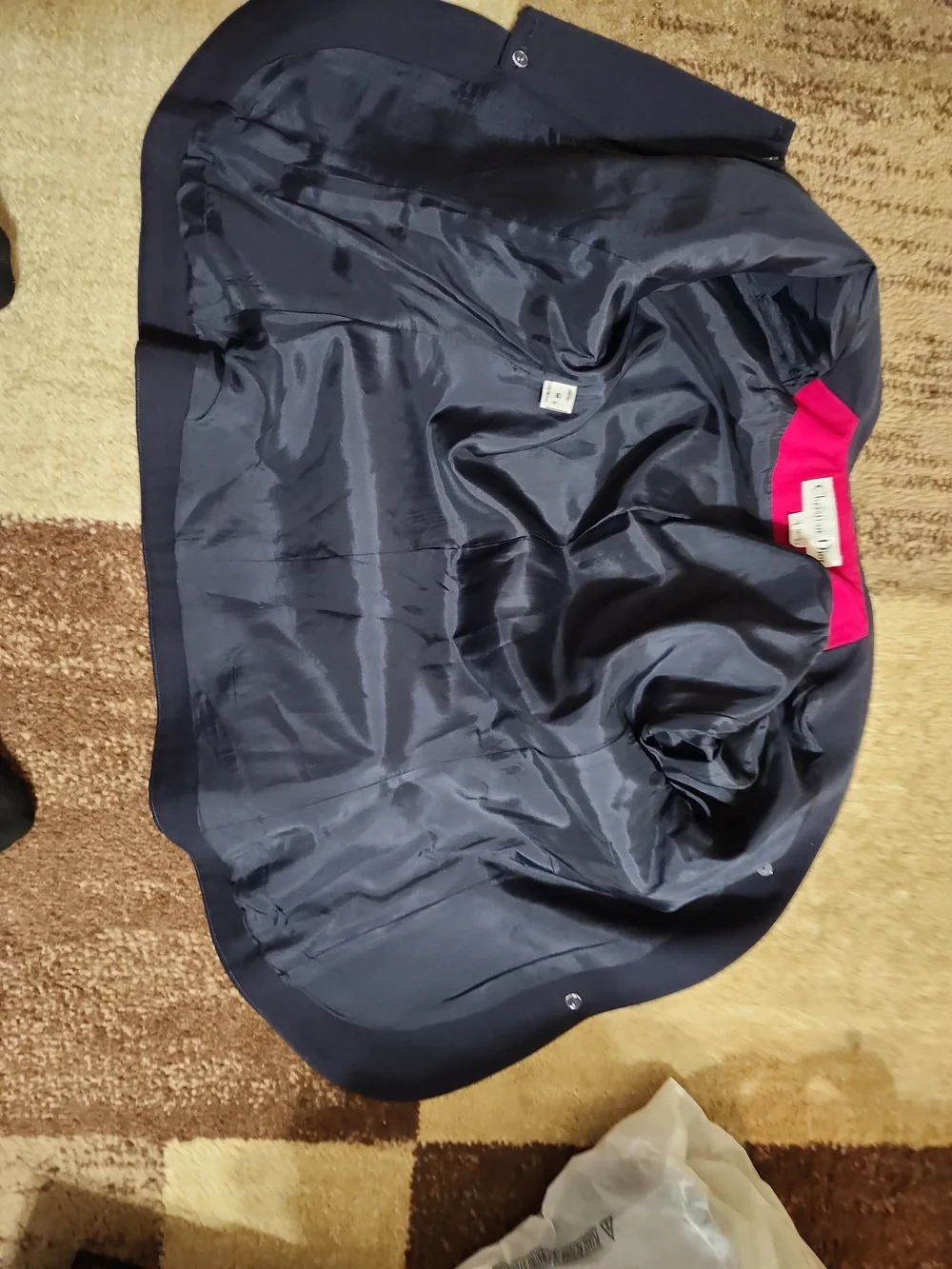 Dior Hot Pink Blazer with Navy Trim - Women's Jacket